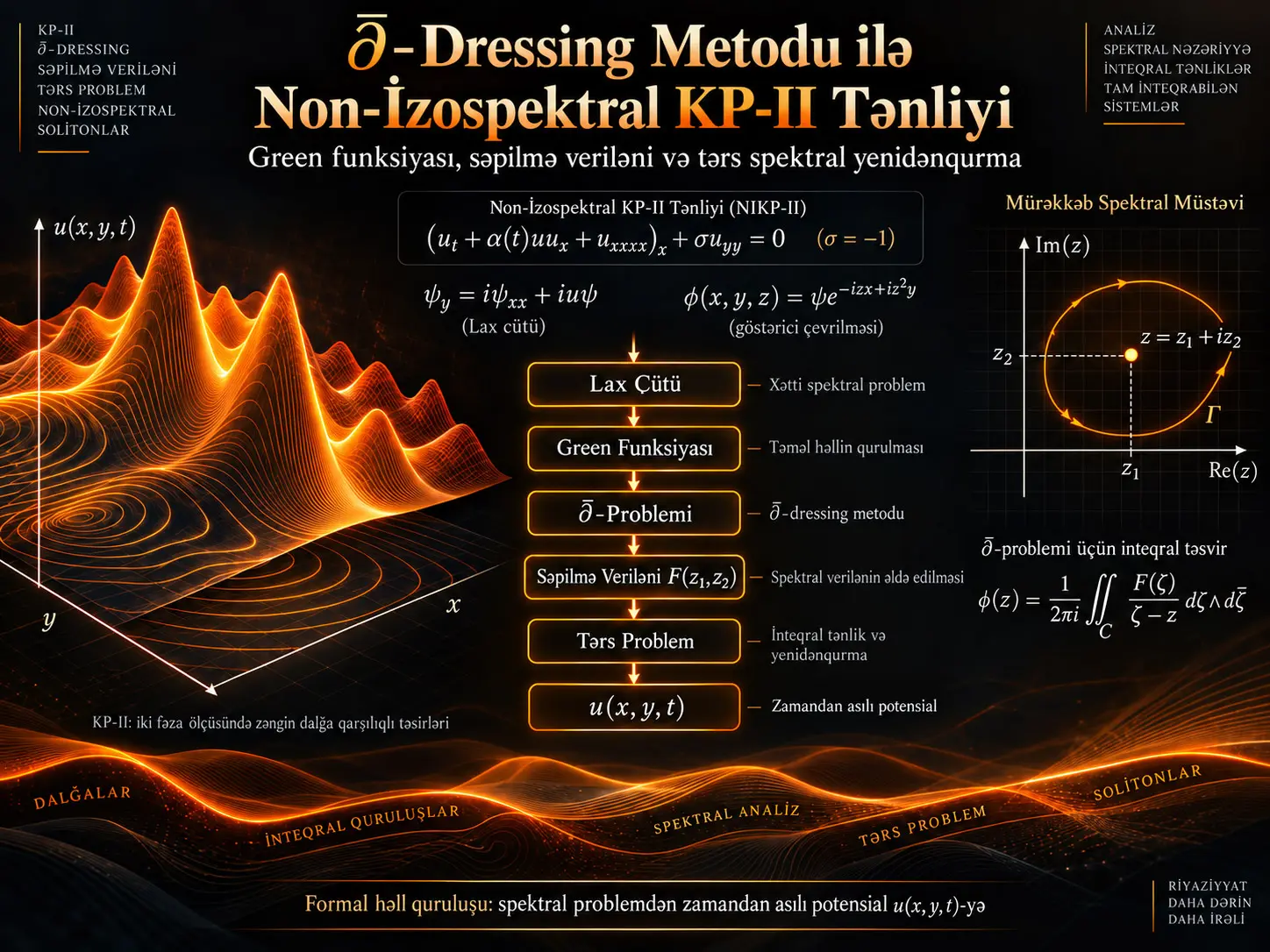 (2+1)-Ölçülü Non-İzospektral KP-II Tənliyi üçün ∂̄-Dressing Metodu: Green Funksiyası, Səpilmə Veriləni və Tərs Spektral Yenidənqurma