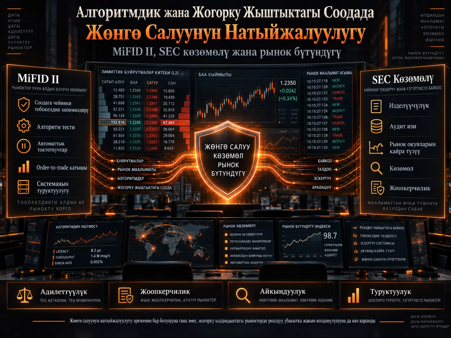Алгоритмдик жана Жогорку Жыштыктагы Соодада Жөнгө Салуунун Натыйжалуулугу: MiFID II, SEC Көзөмөлү жана Жасалма Интеллект Доорундагы Рынок Бүтүндүгү