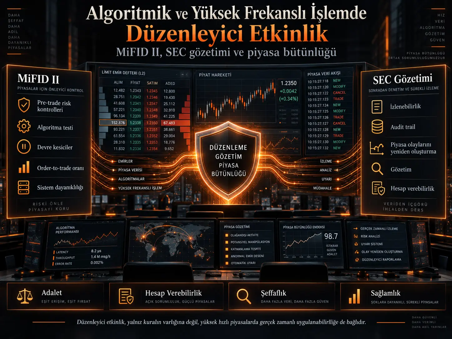 Algoritmik ve Yüksek Frekanslı İşlemde Düzenleyici Etkinlik: MiFID II, SEC Gözetimi ve Yapay Zekâ Çağında Piyasa Bütünlüğü