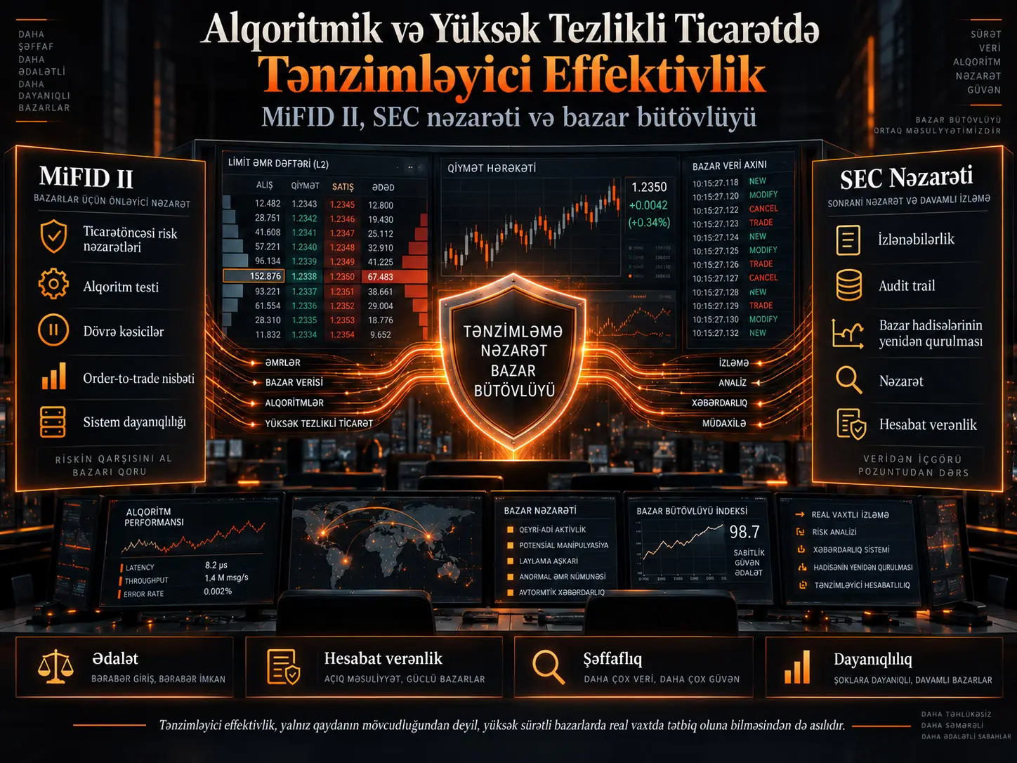 Alqoritmik və Yüksək Tezlikli Ticarətdə Tənzimləyici Effektivlik: MiFID II, SEC Nəzarəti və Süni İntellekt Dövründə Bazar Bütövlüyü