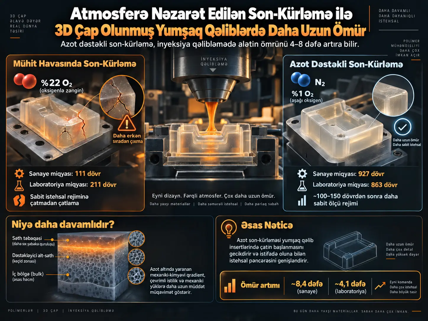 Atmosferə Nəzarət Edilən Son-Kürləmə Vat Fotopolimerləşdirmə ilə İstehsal Olunan İnyeksiya Qəlibi Yumşaq Alətlərinin Xidmət Ömrünü Necə Uzadır?