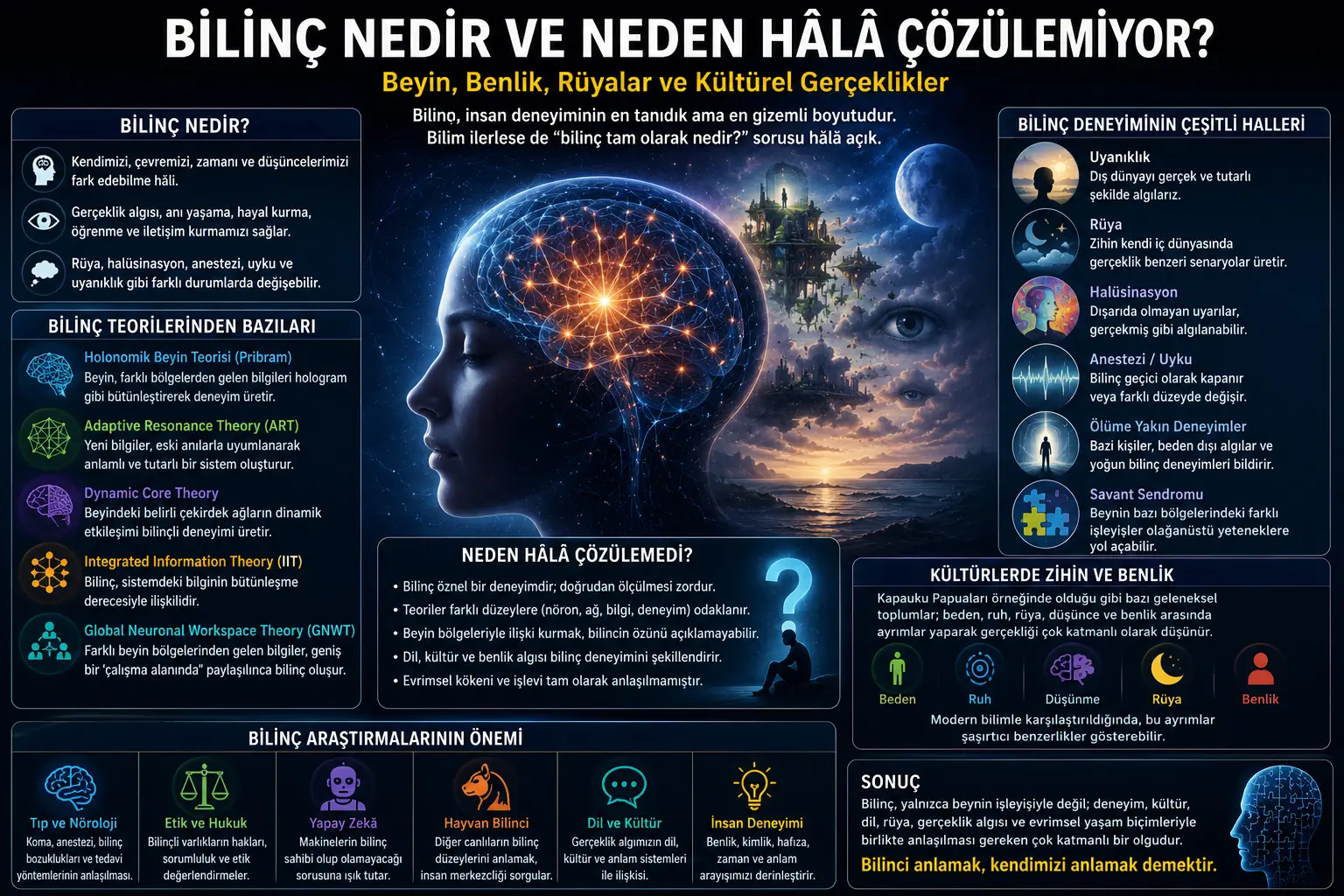 Shuʼur Nima va Nega Hali Ham Echamasligi? Miya, Oʼzlik, Tushlar va Madaniy Haqiqatlar