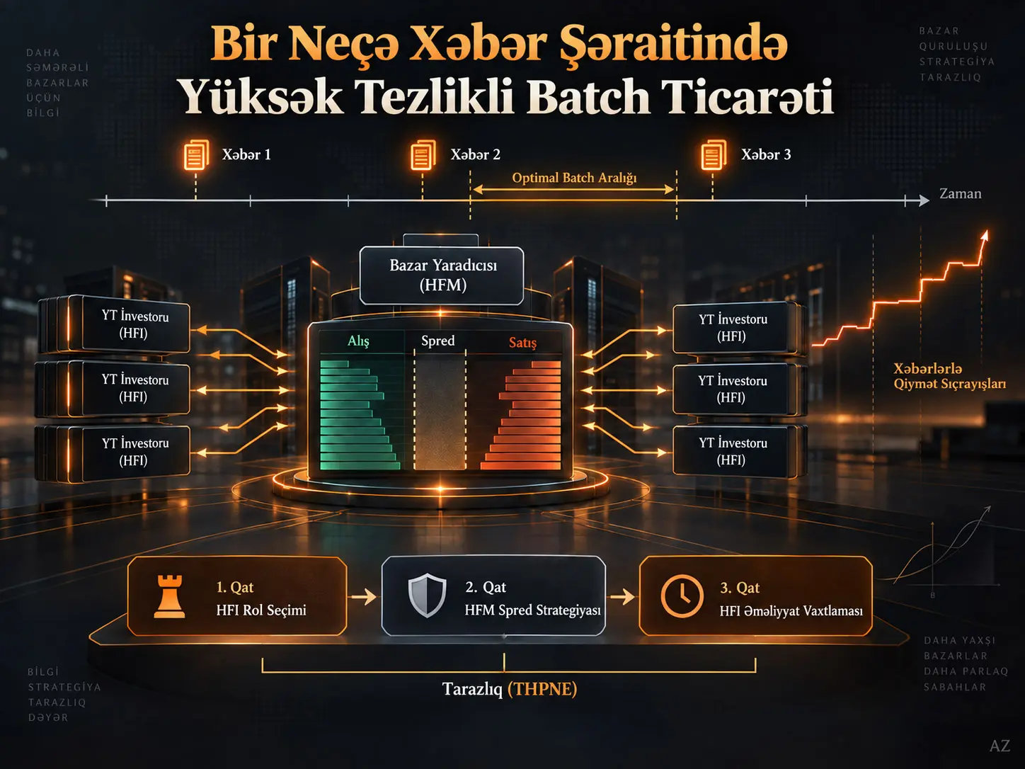 Bir Neçə Xəbərin Gəlişi Şəraitində Yüksək Tezlikli Batch Ticarətində Optimal Strategiyalar