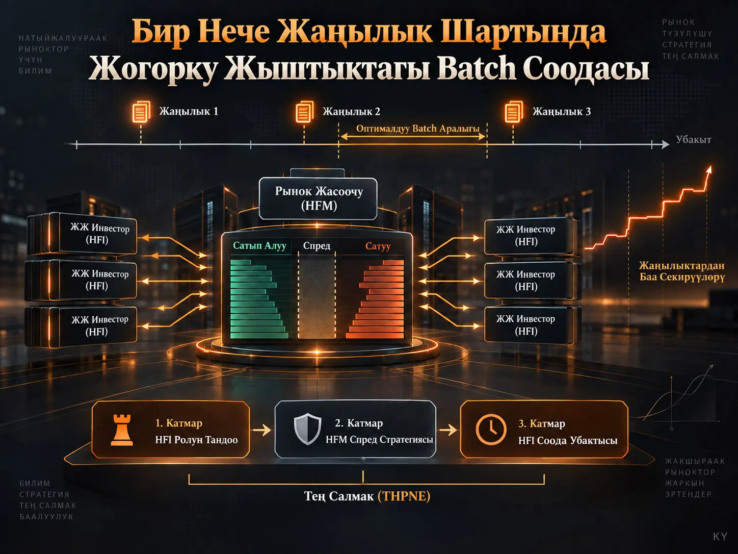 Бир Нече Жаңылык Келген Шартта Жогорку Жыштыктагы Batch Соодасында Оптималдуу Стратегиялар