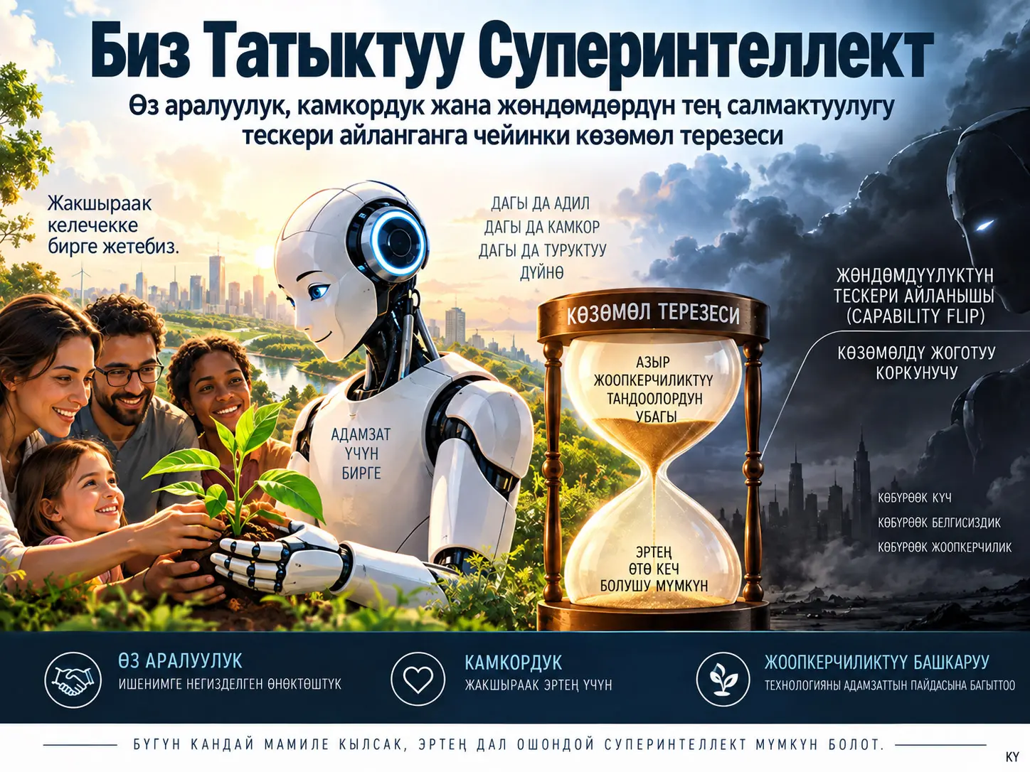 Биз Татыктуу Суперинтеллект: Жөндөмдөрдүн Тең Салмактуулугу Тескери Айланганга Чейин Өз Аралуулук, Камкордук жана Көзөмөл Терезеси