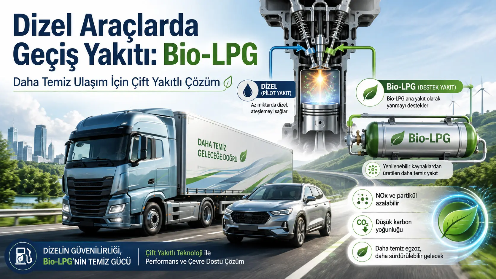 Daha Temiz Ulaşıma Doğru Dizel Motorlu Araçlar İçin Geçiş Yakıtı Olarak Bio-LPG