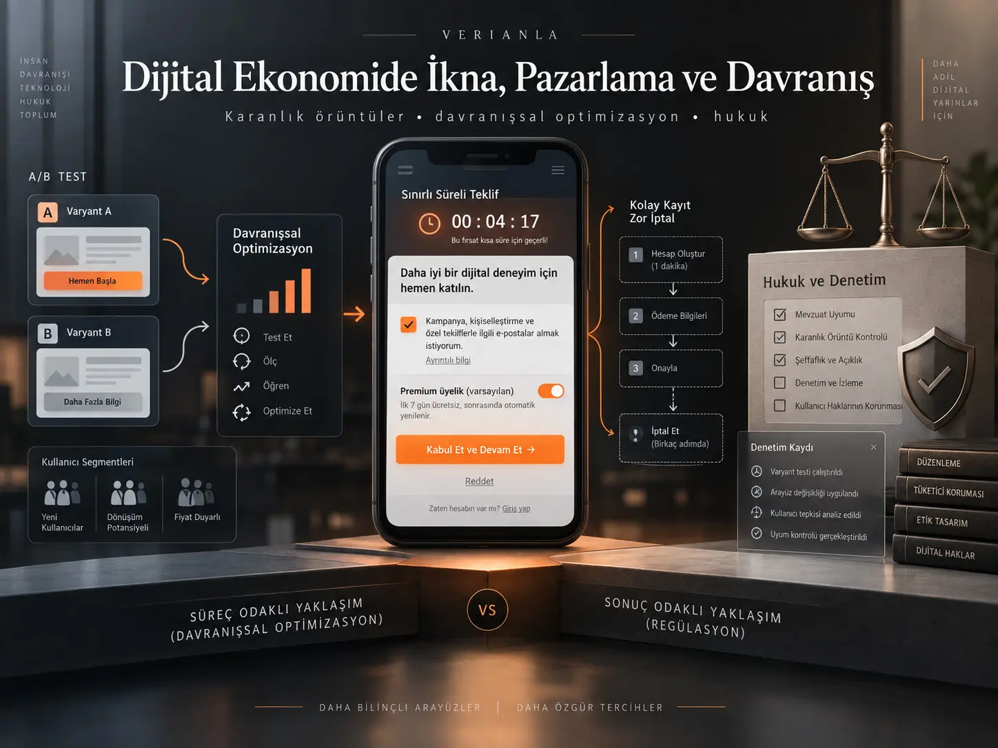 Dijital Ekonomide İkna, Pazarlama ve Davranış Hukuku: Karanlık Örüntülerden Davranışsal Optimizasyon Sürecinin Düzenlenmesine