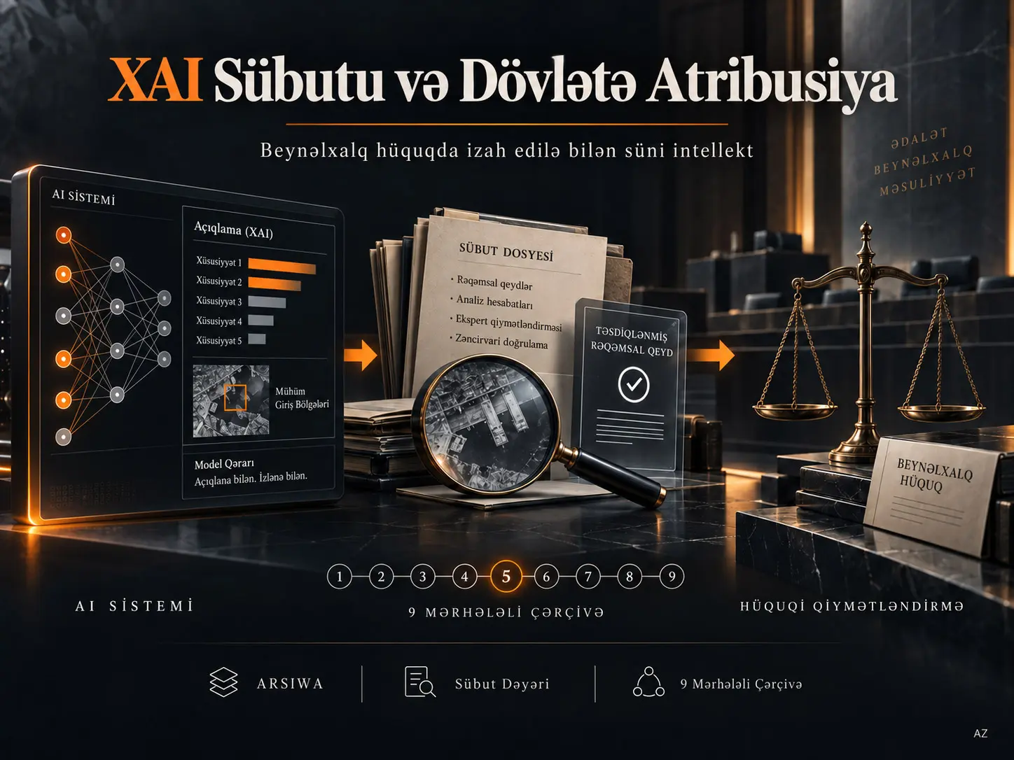 Dövlət məsuliyyətində izah edilə bilən süni intellektin sübut dəyəri: Atribusiyadan əvvəl faktiki araşdırma üçün doqquz mərhələli çərçivə
