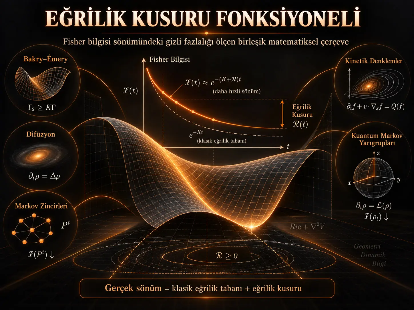 Eğrilik Kusuru Fonksiyoneli: Fisher Bilgisi Sönümündeki Gizli Fazlalığı Birleştiren Matematiksel Bir Çerçeve