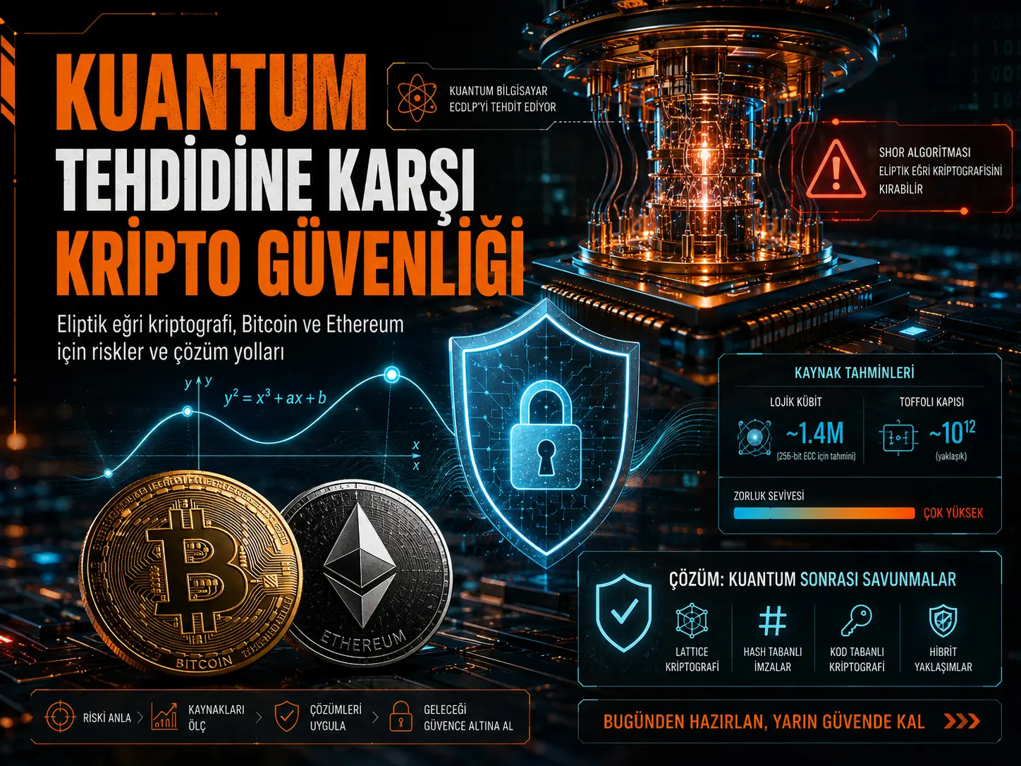 Elliptik Egri Asosidagi Kriptovalyutalarni Kvant Xavfsizlik Zaifliklaridan Himoyalash: Resurs Baholari va Kamaytirish Strategiyalari