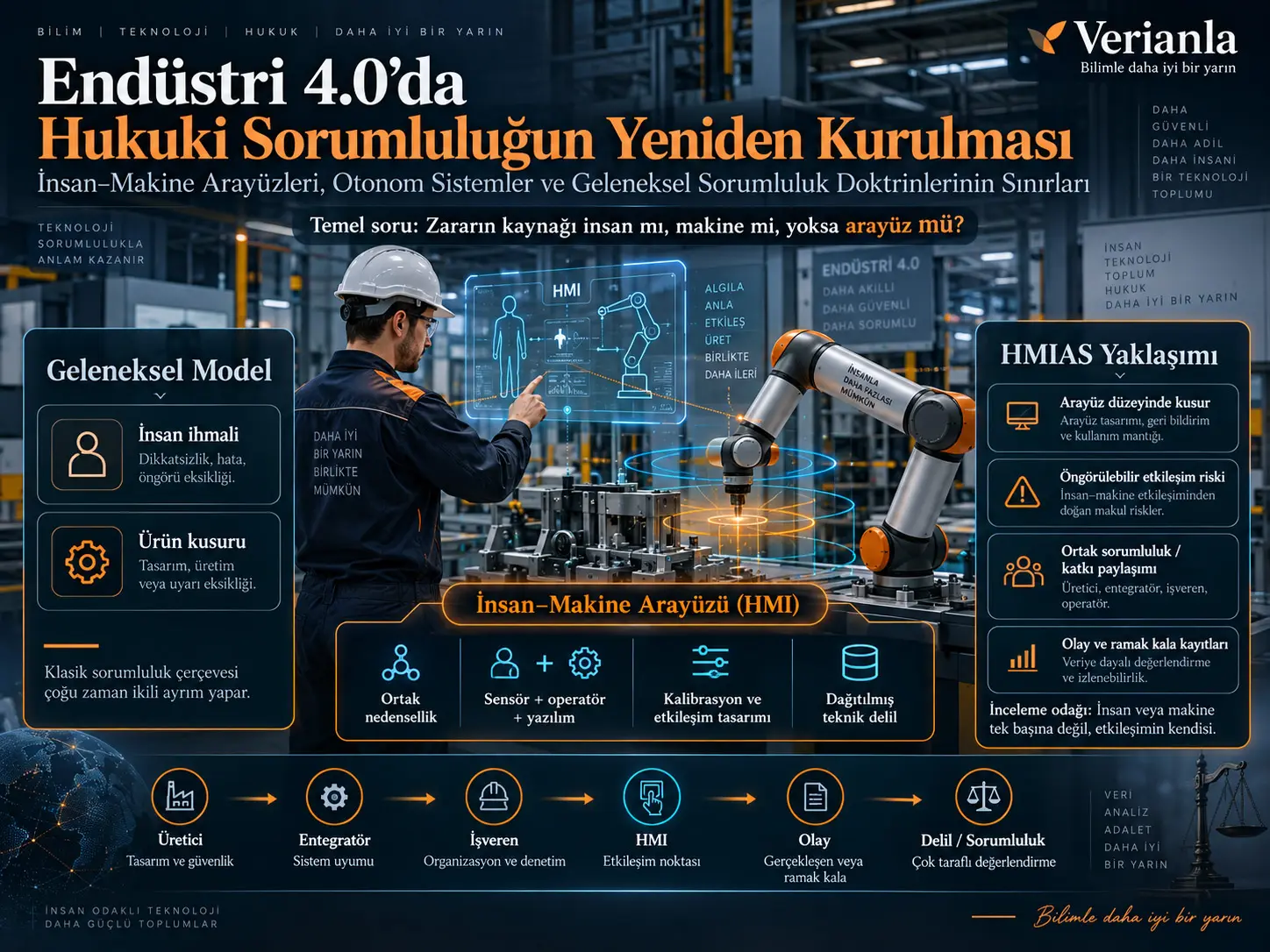 Endüstri 4.0'da Hukuki Sorumluluğun Yeniden Kurulması: İnsan–Makine Arayüzleri, Otonom Sistemler ve Geleneksel Sorumluluk Doktrinlerinin Sınırları