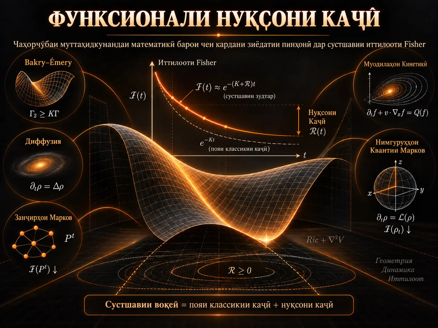 Функсионали Нуқсони Каҷӣ: Чаҳорчӯбаи Математикӣ барои Муттаҳидсозии Зиёдатии Пинҳонӣ дар Сустшавии Иттилооти Fisher