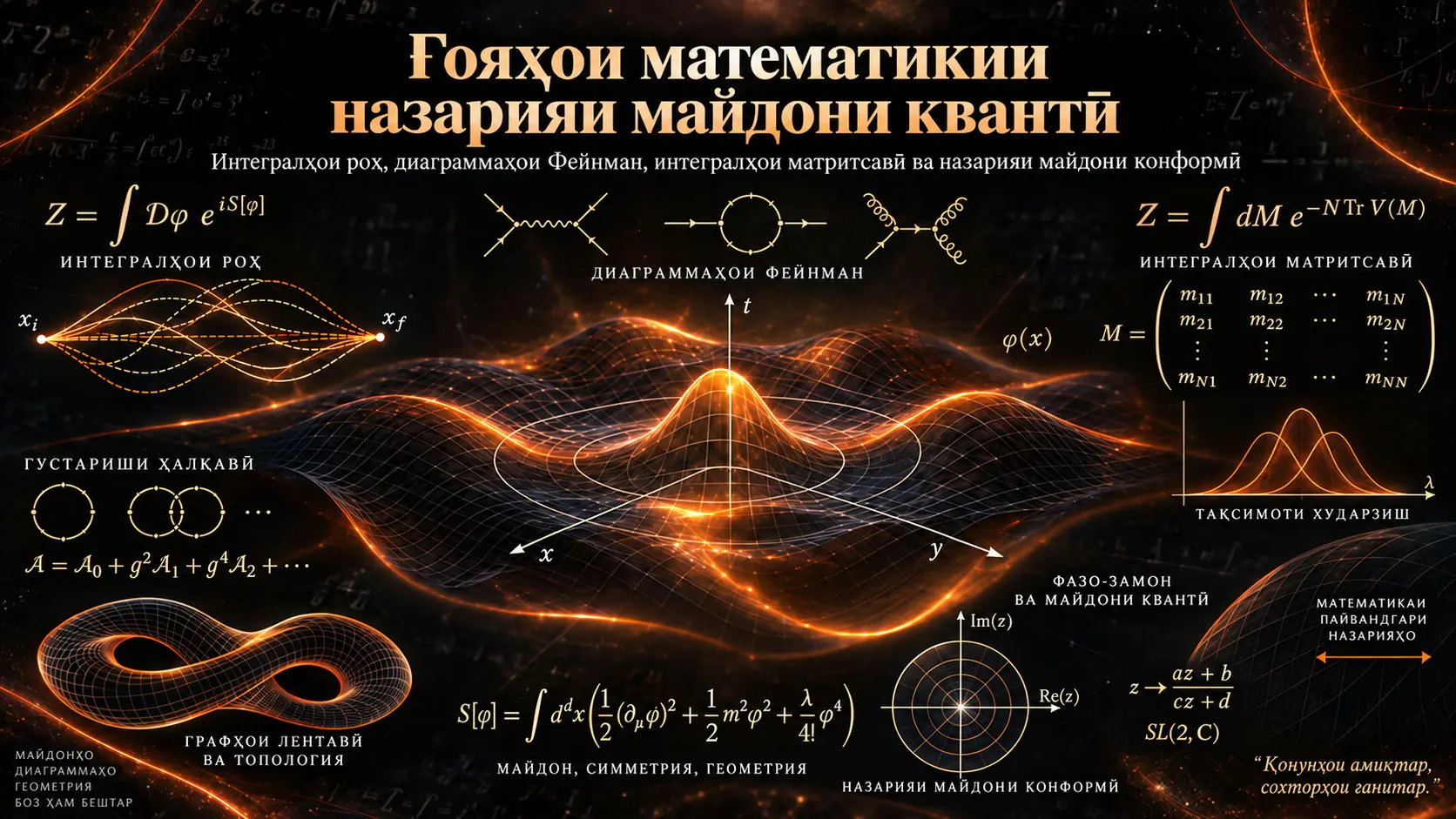 Ғояҳо ва мафҳумҳои математикии назарияи майдони квантӣ