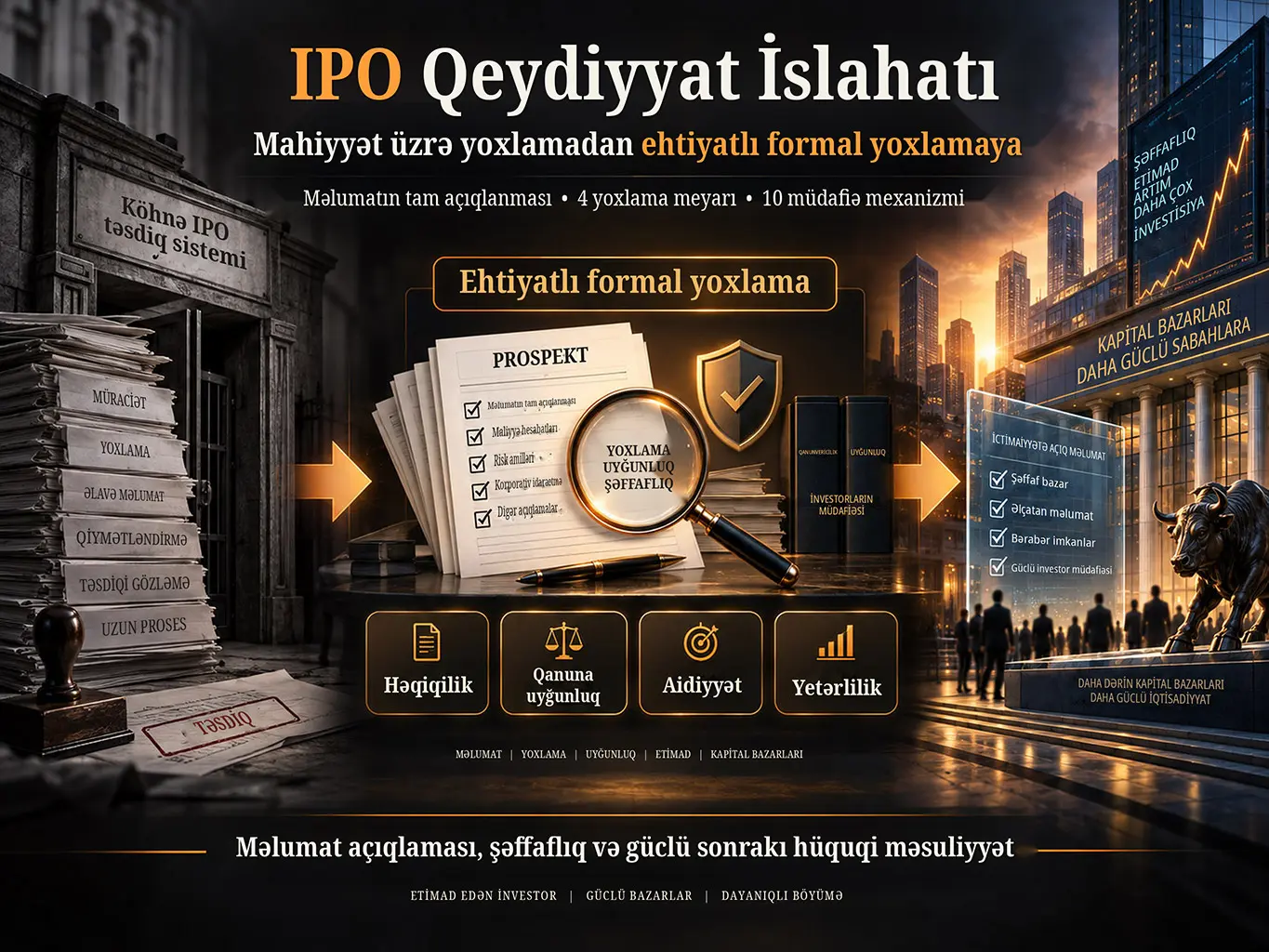 IPO Qeydiyyat İslahatı: Mahiyyət üzrə Təsdiq Yoxlamasından Ehtiyatlı Formal Yoxlamaya Keçid