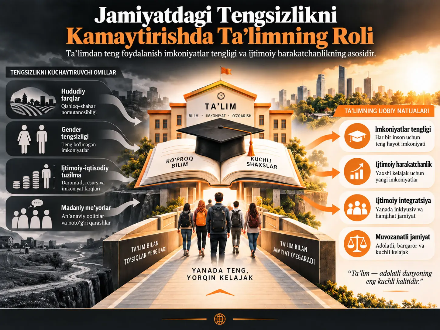 Jamiyatdagi Tengsizlikni Kamaytirishda Ta'limning Roli