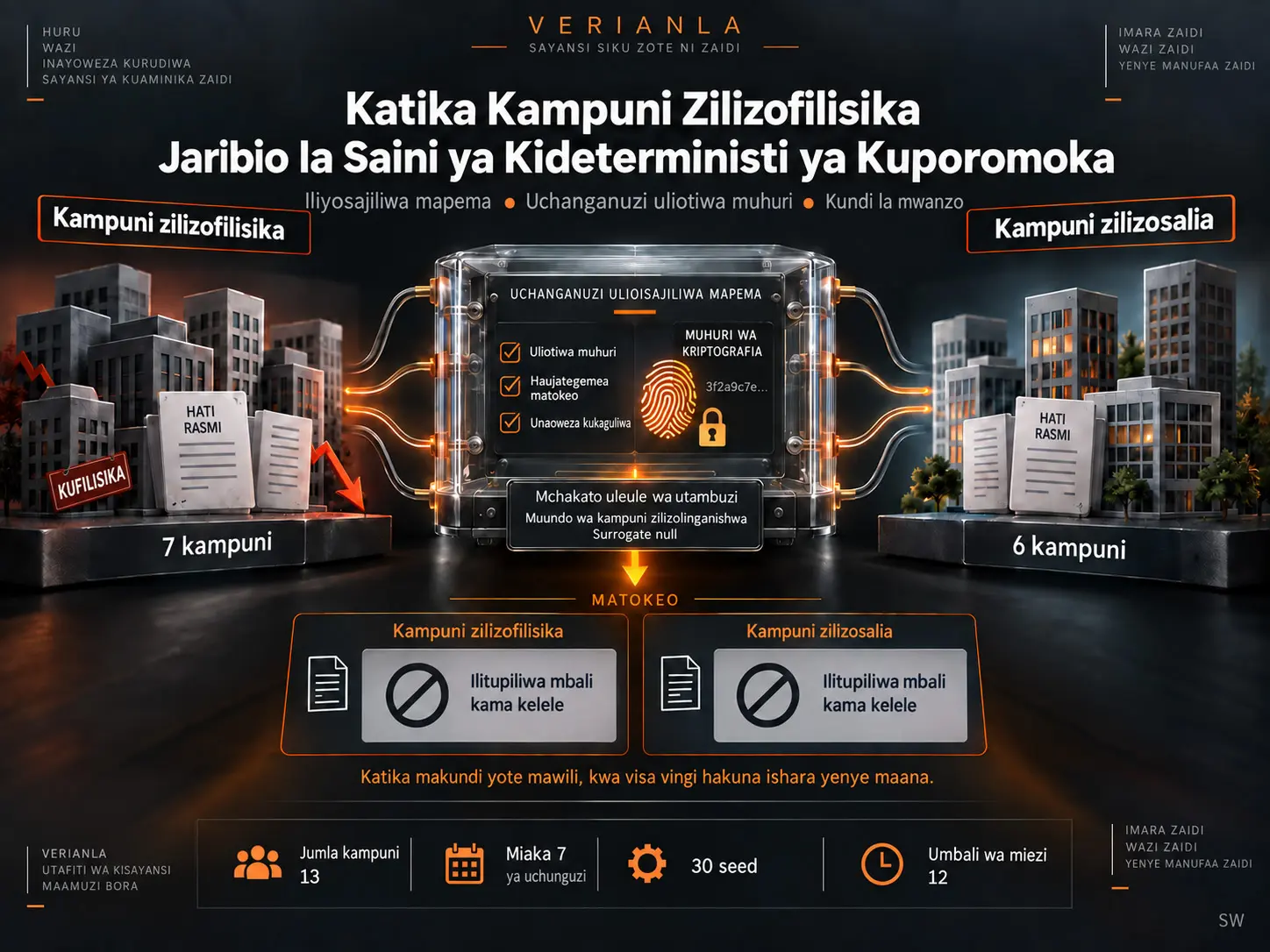 Je, Kuna Saini ya Kideterministi ya Kuporomoka katika Kampuni Zilizofilisika?