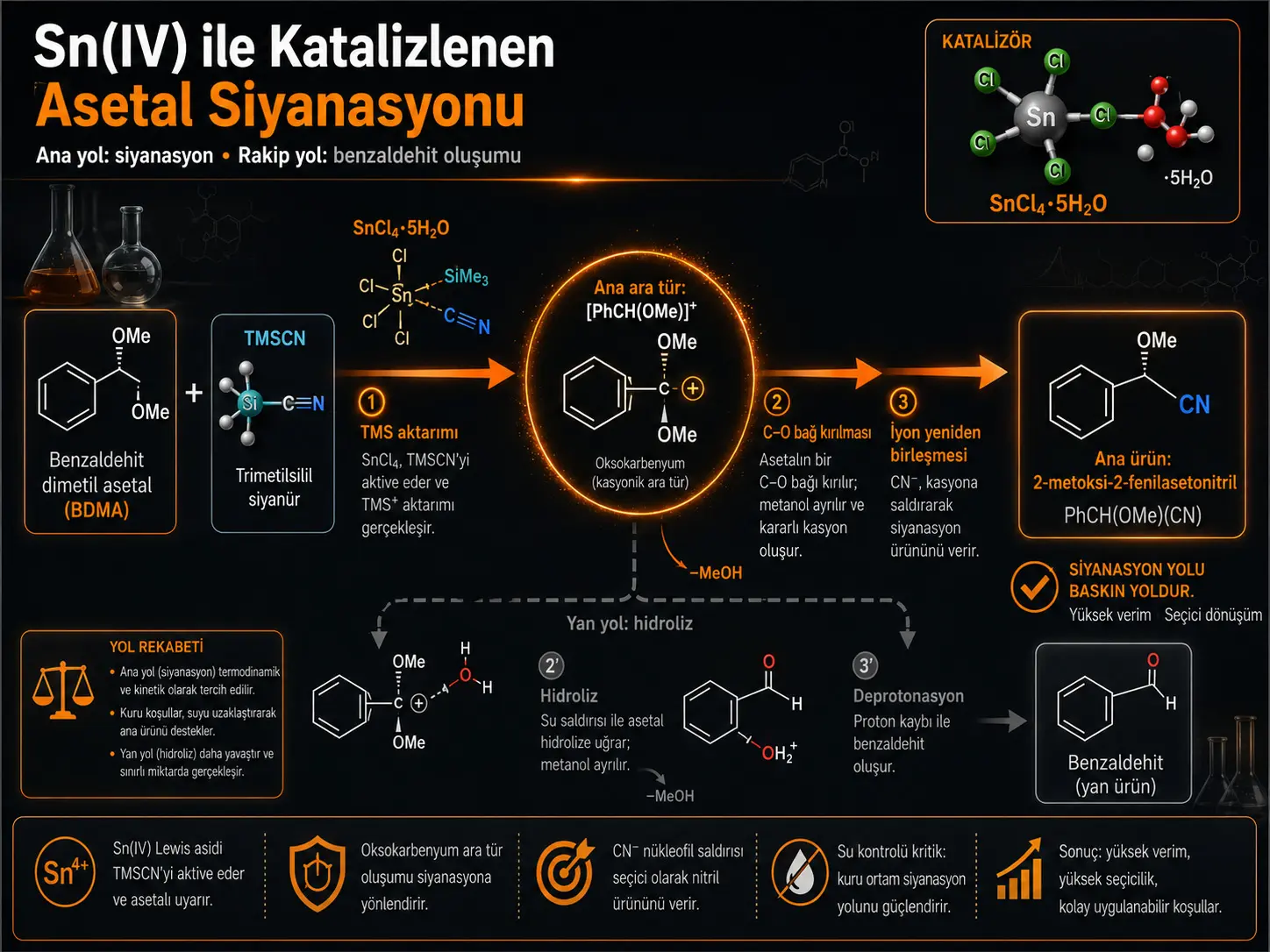 Qalay(IV) Xlorid bilan Katalizlangan Atsetallarning Strecker-Tipidagi Sianlanishi — Mexanistik Tadqiqot