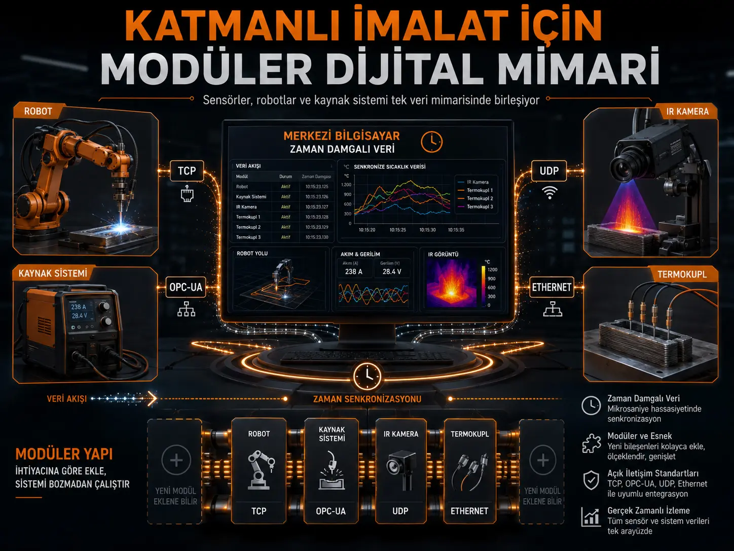 Qoʻshimcha Ishlab Chiqarish uchun Modulli va Moslashtiriladigan Raqamli Arxitektura Taklifi