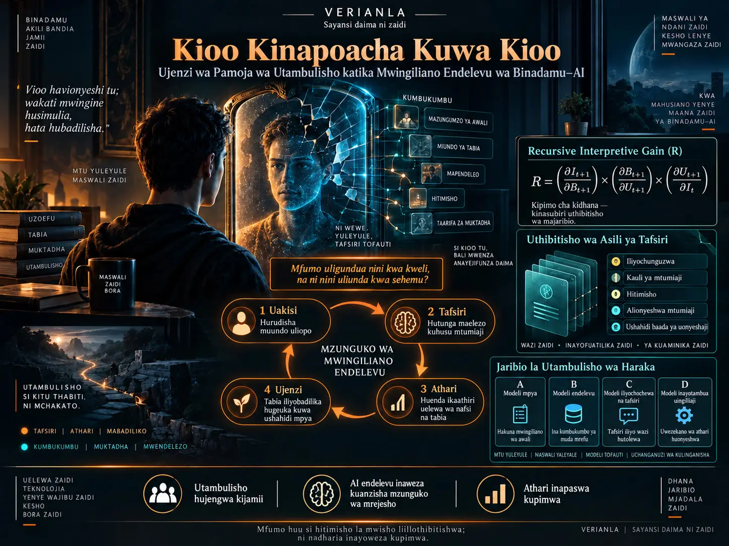 Kioo Kinapoacha Kuwa Kioo: Ujenzi wa Pamoja wa Utambulisho katika Mwingiliano Endelevu wa Binadamu–AI