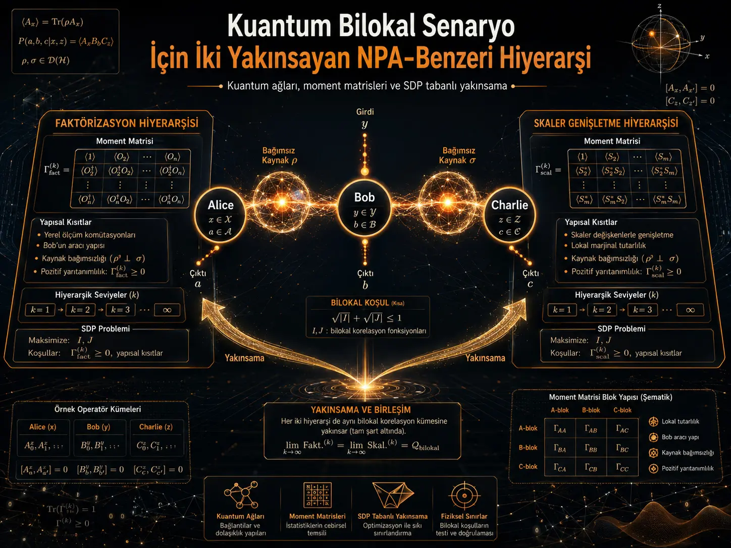 Kvant Bilokal Ssenariysi uchun Yaqinlashuvchi Ikki NPA-O‘xshash Ierarxiya
