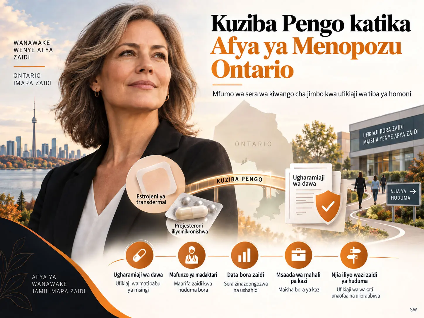 Kuziba Pengo Katika Afya ya Menopozu Ontario: Mfumo wa Sera wa Kiwango cha Jimbo kwa Ufikiaji wa Tiba ya Homoni
