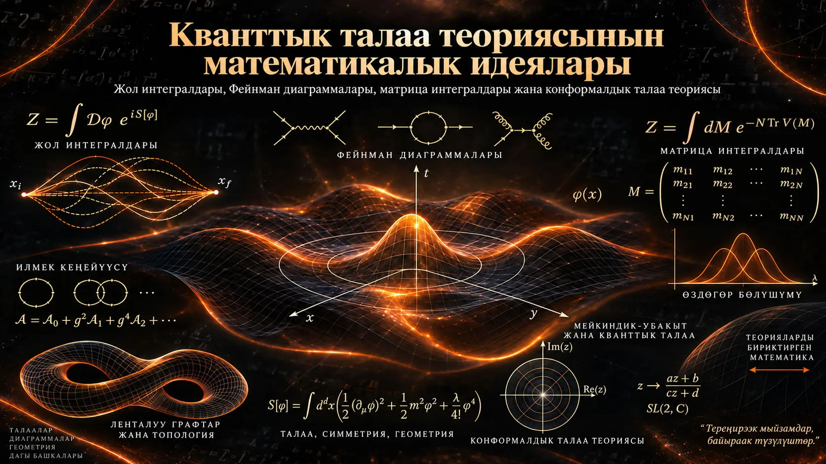 Кванттык талаа теориясынын математикалык идеялары жана түшүнүктөрү