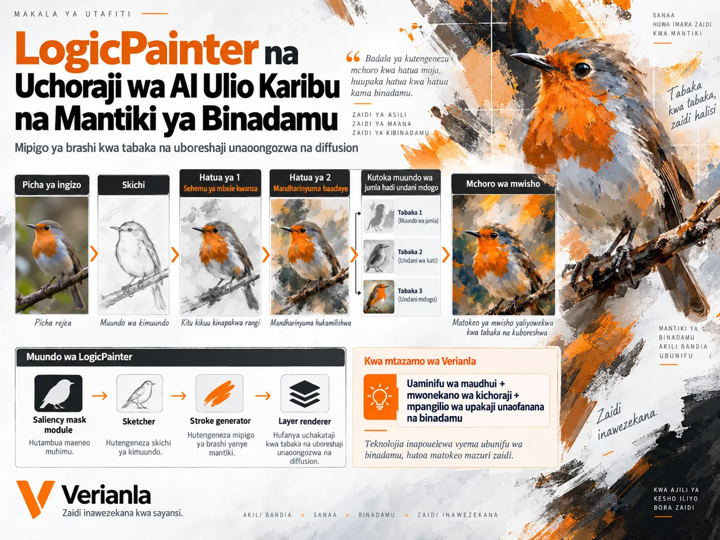 LogicPainter: Uchoraji wa AI kwa Mantiki ya Binadamu kwa Utoaji wa Mipigo ya Brashi kwa Tabaka na Uboreshaji Unaoongozwa na Diffusion