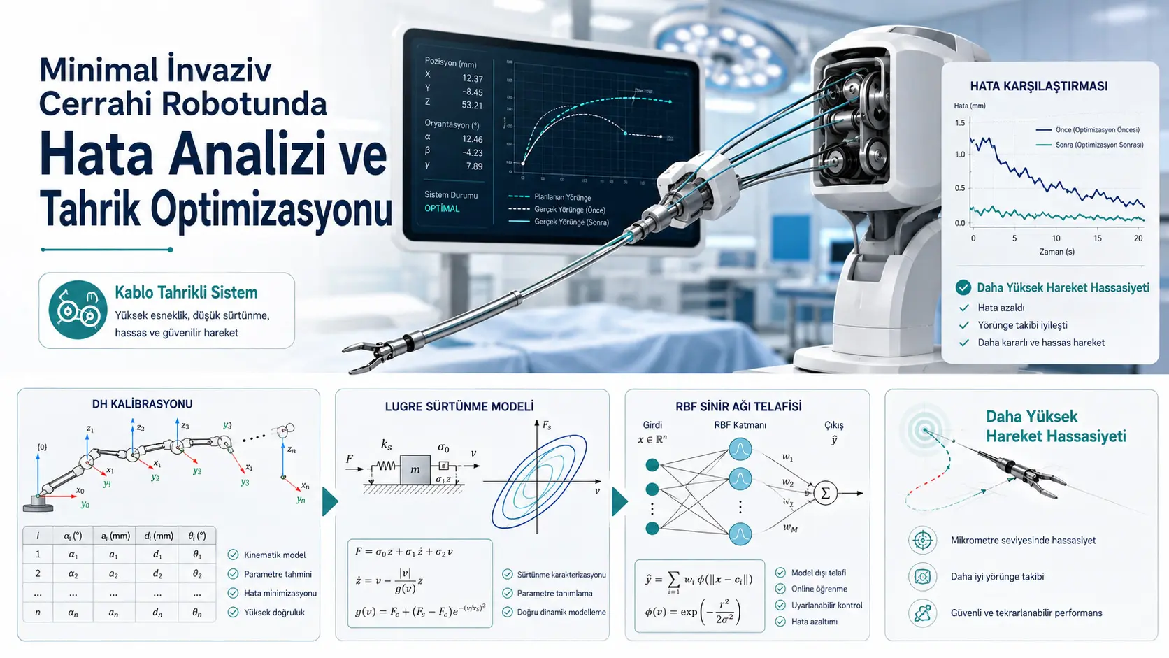 Minimal invaziv jarrohlik robotida xatolar tahlili va yuritmani optimallashtirish