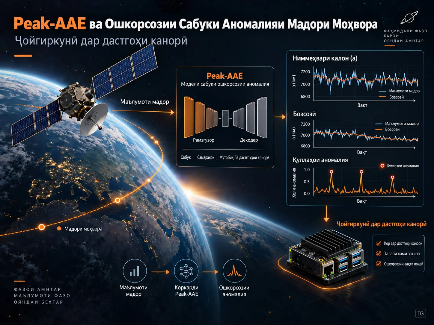 Ошкорсозии Сабуки Аномалияи Мадори Моҳвора бар Пояи Peak-AAE ва Ҷойгиркунии Он дар Дастгоҳи Канорӣ