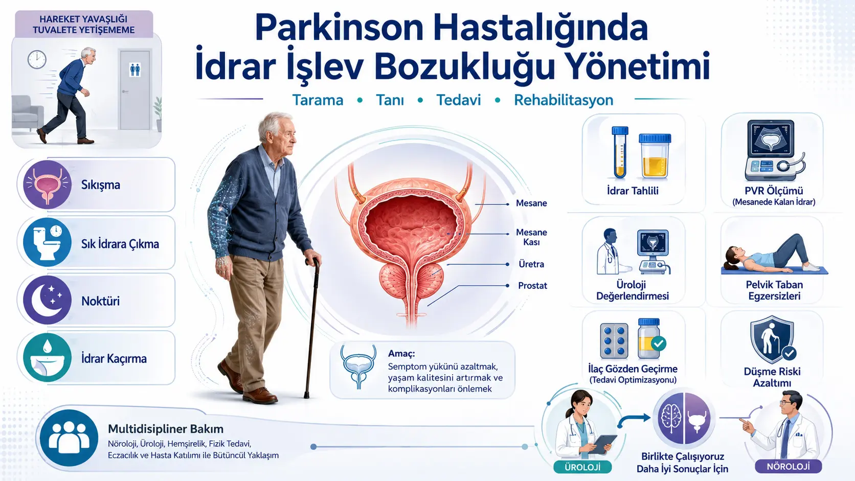 Parkinson Kasalligida Siydik Muammolarini Boshqarish: Skrining, Tashxis, Davolash va Reabilitatsiya Uchun Ekspertlar Konsensus Tavsiyalari