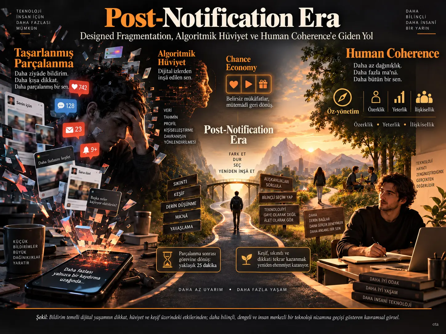 Post-Notification Era: Designed Fragmentation, Algoritmik Hüviyet ve Human Coherence’e Giden Yol