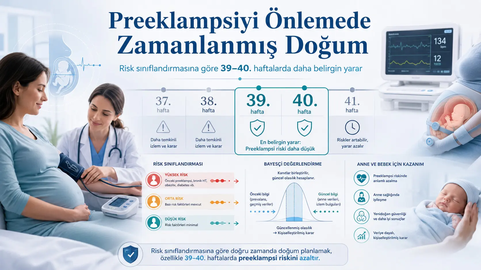 Preeklampsiyaning oldini olish uchun tug‘ruq muddatini belgilash: Eng yaqqol foyda nima sababdan 39–40-haftalarda kuzatildi?