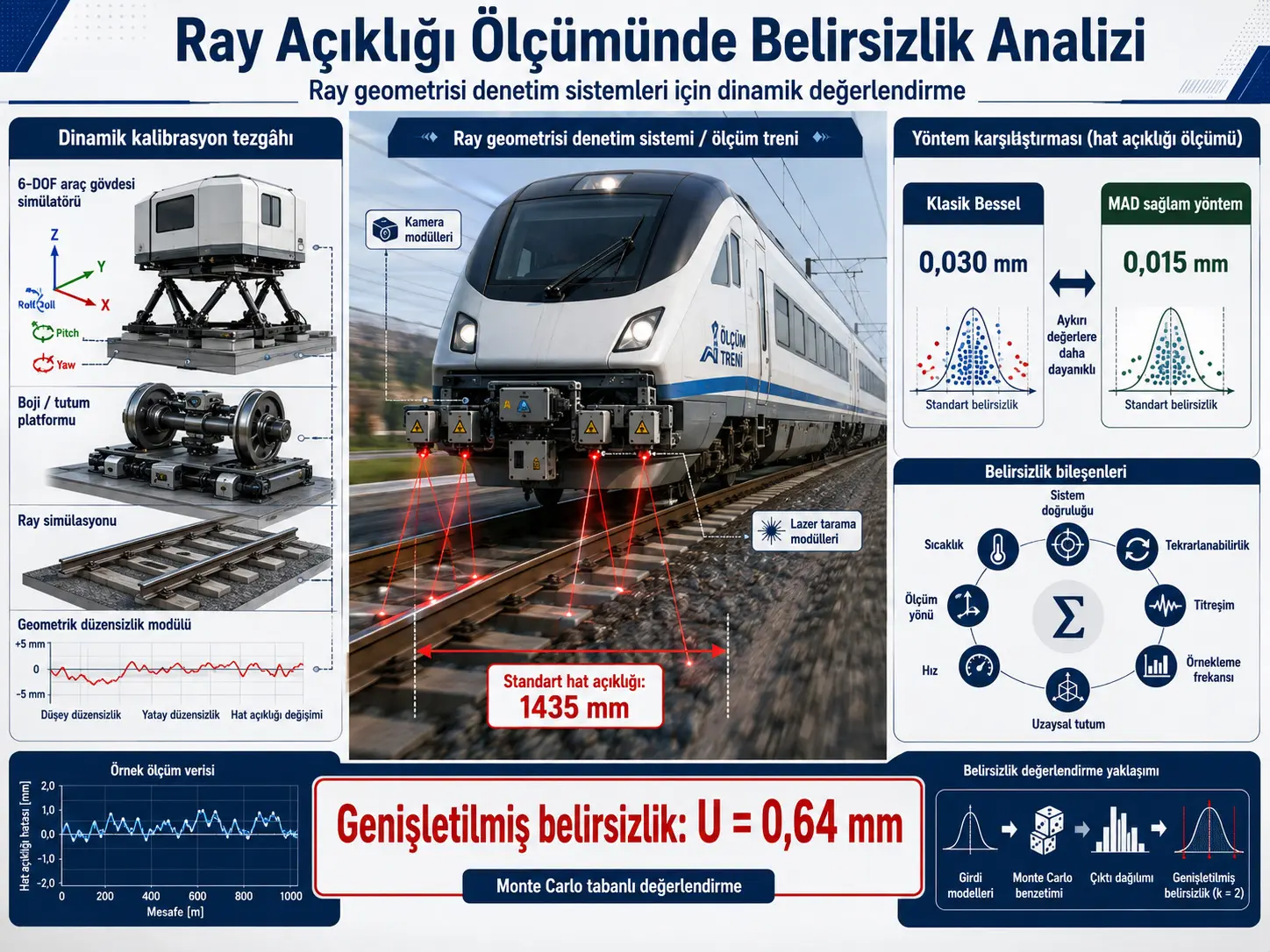 Ray Geometrisi Denetim Sistemlerinde Hat Açıklığı Ölçümünün Belirsizlik Analizi ve Değerlendirilmesi