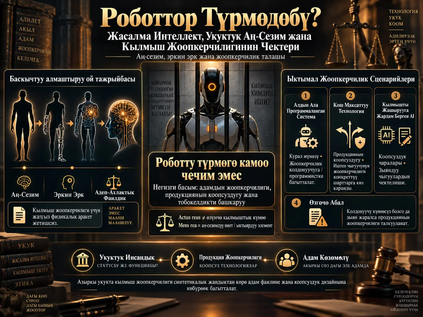 Роботтор Түрмөдөбү? Жасалма Интеллект, Укуктук Аң-Сезим жана Кылмыш Жоопкерчилигинин Чектери