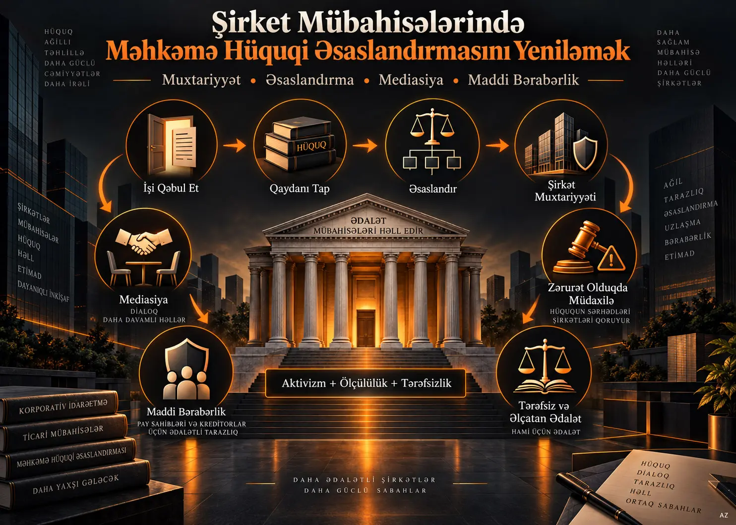 Şirkət Mübahisələrində Məhkəmə Hüquqi Əsaslandırmasını Yeniləmək: Muxtariyyət, Müdaxilə, Mediasiya və Maddi Bərabərlik