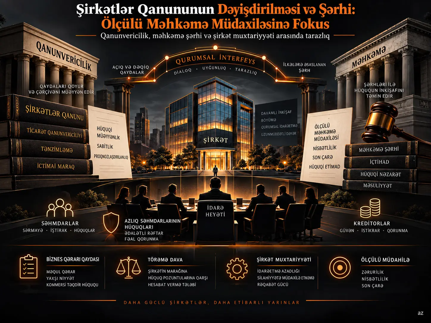 Şirkətlər Qanununun Dəyişdirilməsi və Şərhi: Ölçülü Məhkəmə Müdaxiləsinə Fokus