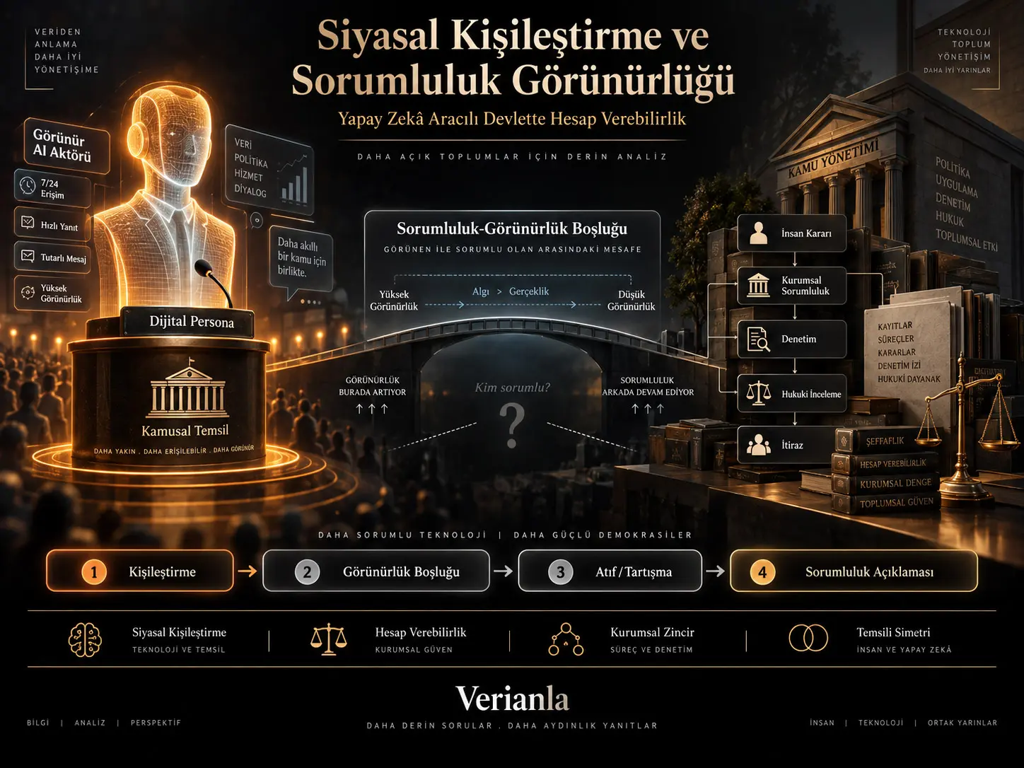 Siyasal Kişileştirme ve Sorumluluk-Görünürlük Boşluğu: Yapay Zekâ Aracılı Devlette Hesap Verebilirlik