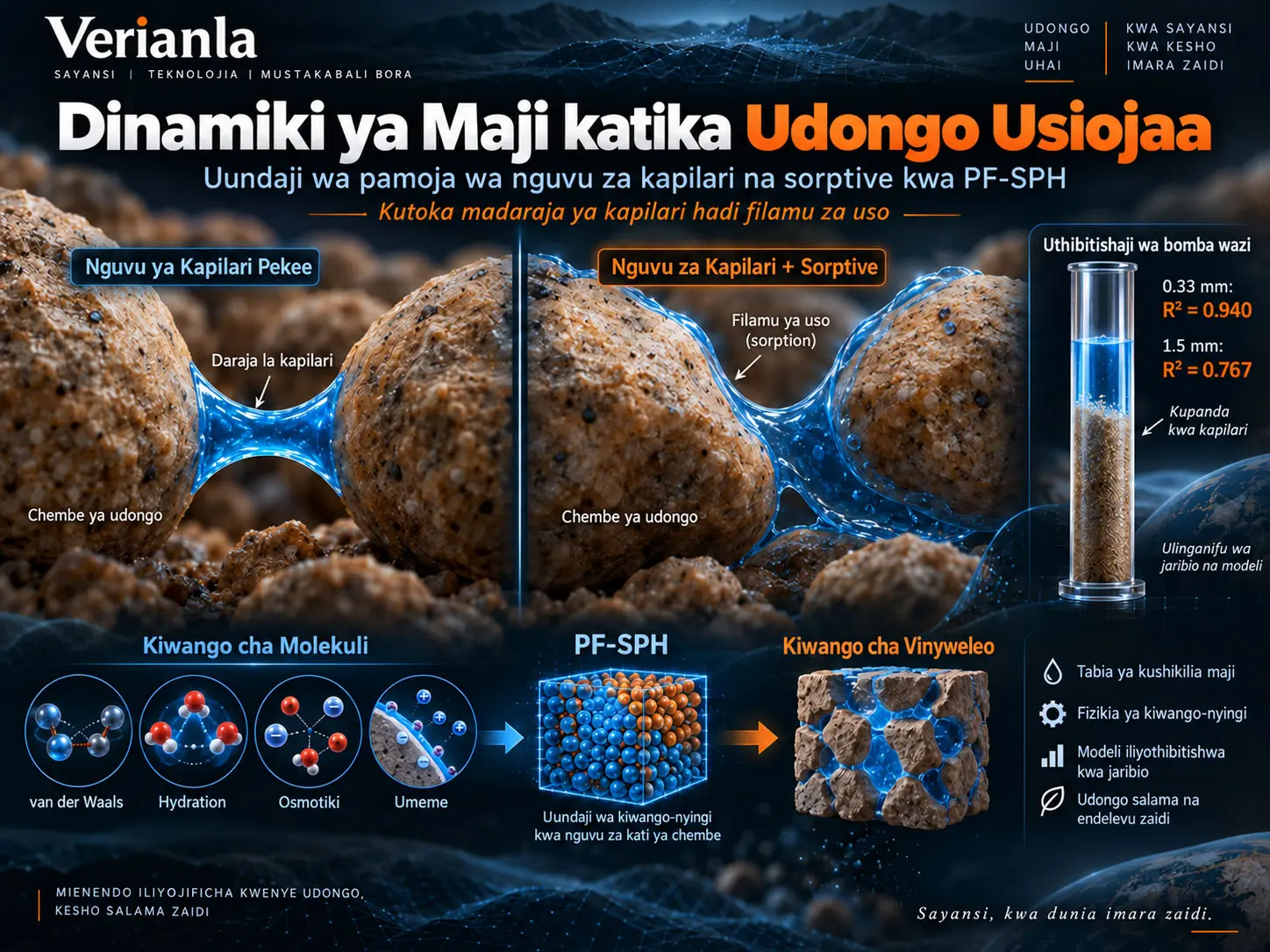 SPH yenye Nguvu za Jozi za Chembe kwa Dinamiki ya Kimiminika katika Udongo Usiojaa Maji: Kuunganisha Nguvu za Kapilari na Sorptive