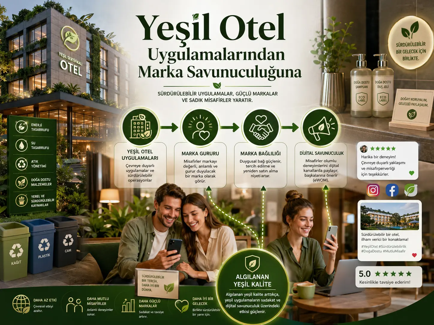Barqaror mehmonxona amaliyotlaridan mijoz brend evangelizmigacha: raqamli himoyachilik davrida brend faxri, brend sadoqati va qabul qilingan yashil sifatni o‘rganish