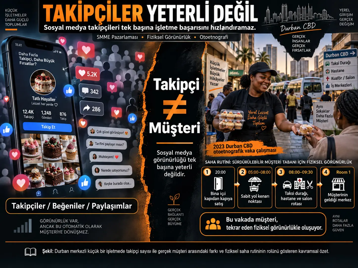Takipçiler Yeterli Değil: Sosyal Medya Takipçi Sayısı Neden Tek Başına İşletme Başarısını Hızlandırmaya Yetmeyebilir? Durban'daki Bir SMME Üzerinden Otoetnografik İnceleme