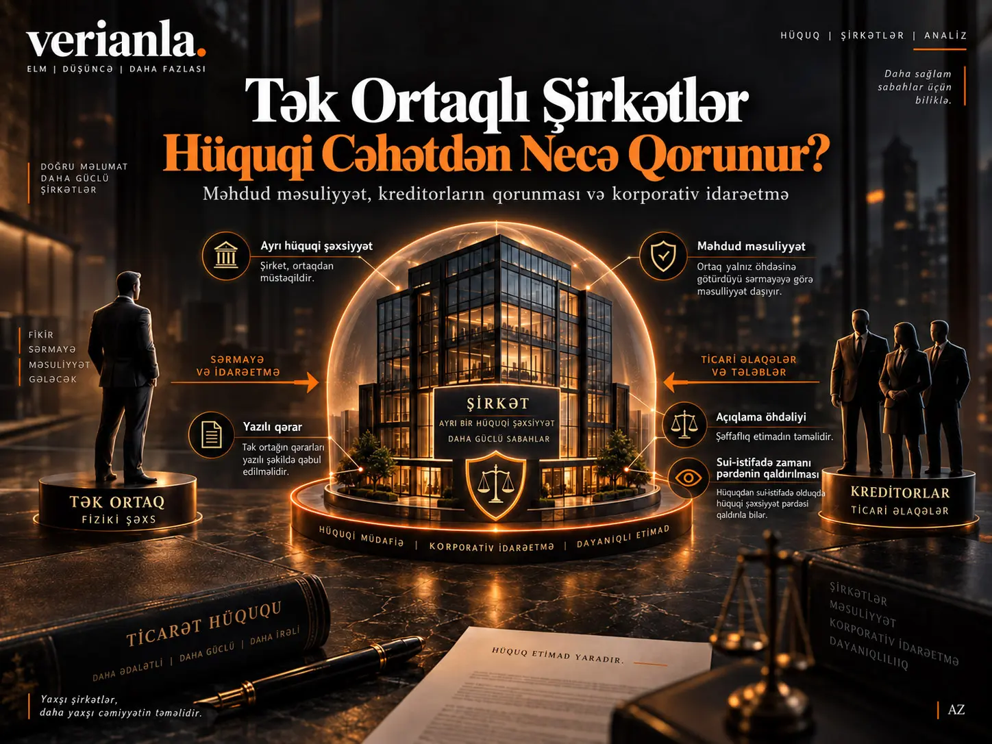 Tək Ortaqlı Şirkətlərin Hüquqi Rejimində Çətin Məsələlər: Məhdud Məsuliyyət, Kreditorların Qorunması və Korporativ İdarəetmə
