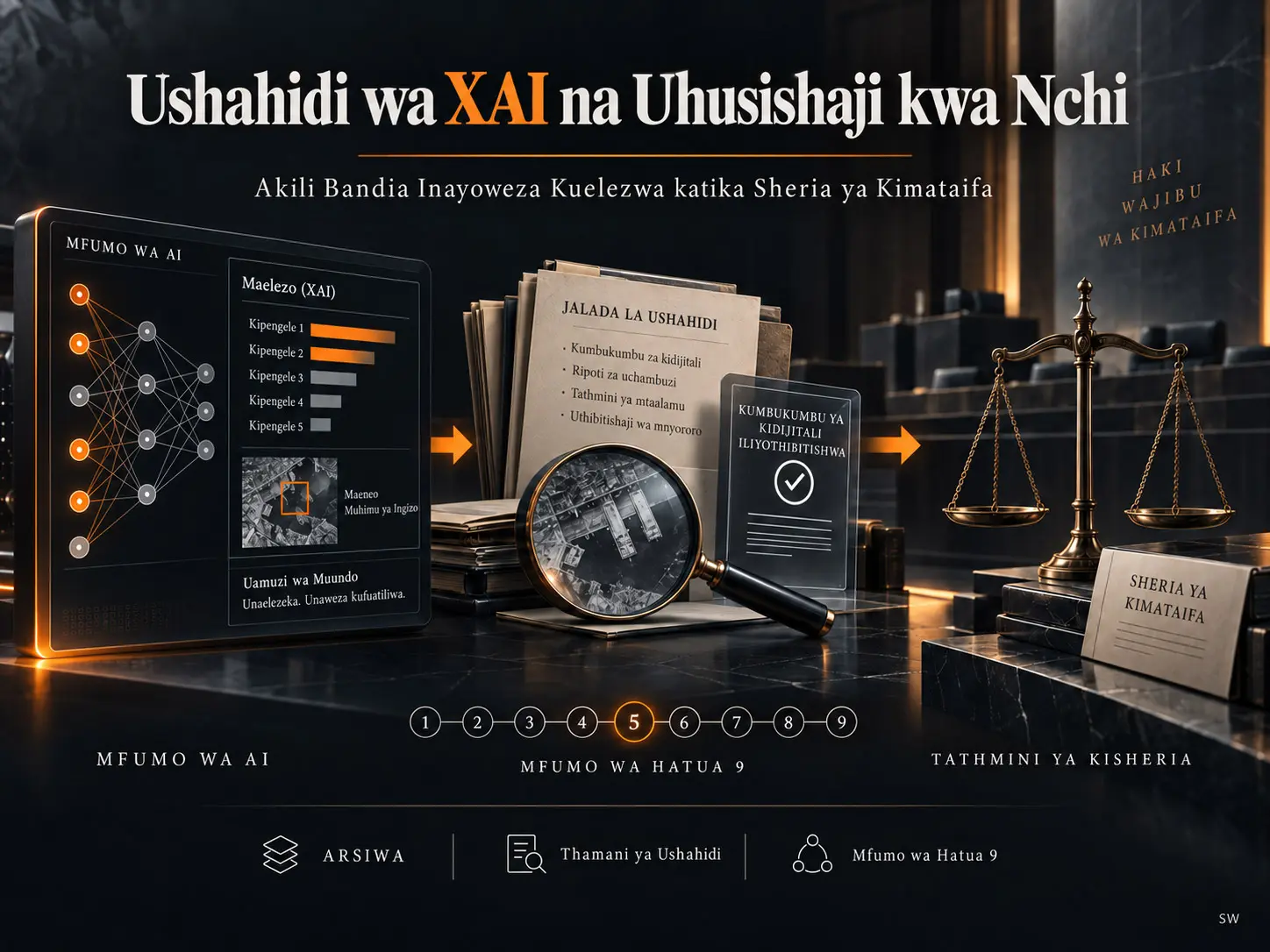 Thamani ya Ushahidi ya Akili Bandia Inayoweza Kuelezwa katika Wajibu wa Nchi: Mfumo wa Hatua Tisa wa Uchunguzi wa Ukweli Kabla ya Uhusishaji