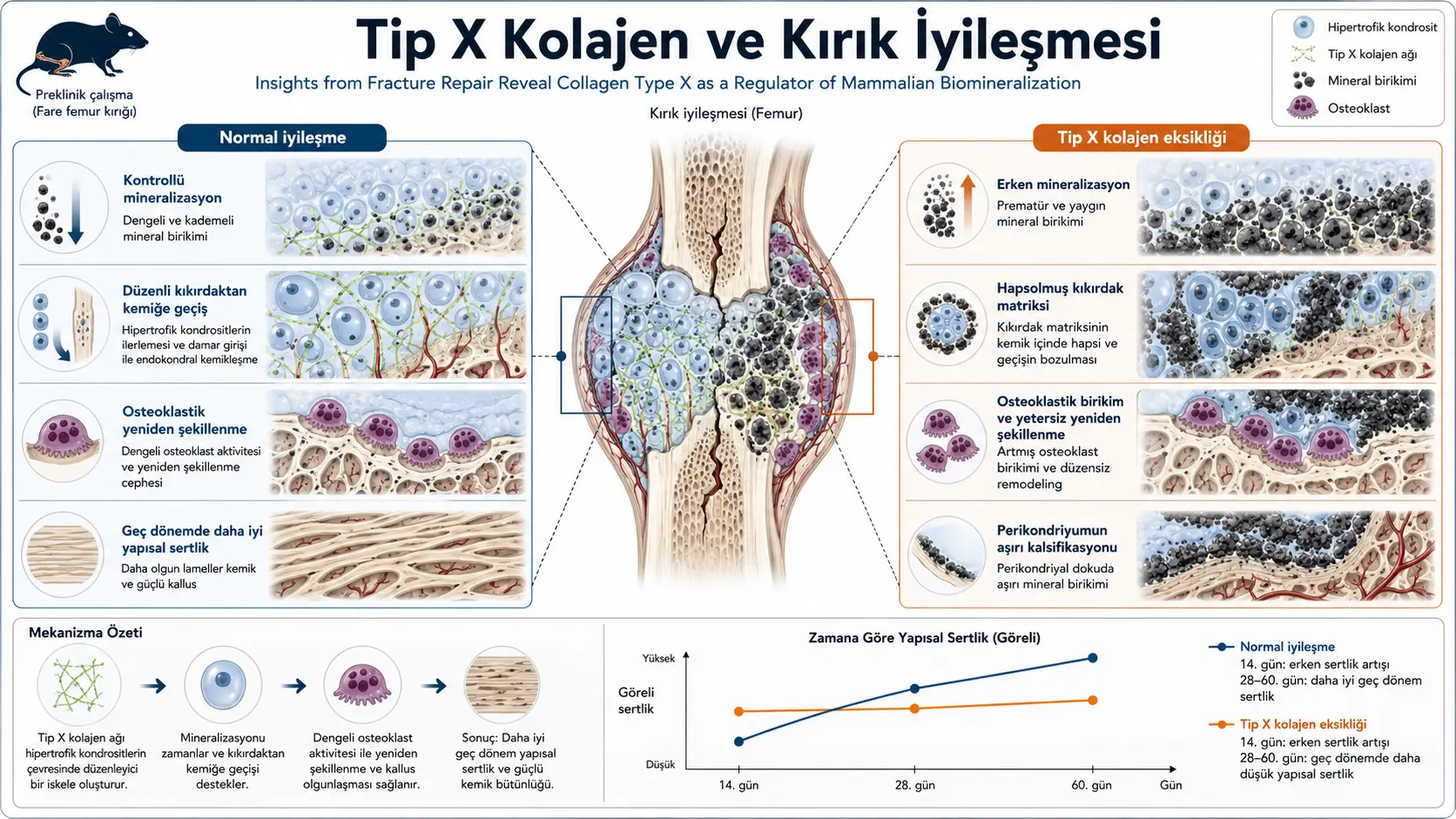 X Tipi Kollagen Sınıq Osilashida Faqat Strukturaviy Protein Emas