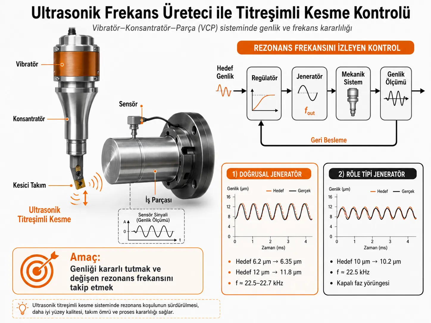 Titreşimli Kesme Sürecinin Otomatik Kontrol Sisteminde Ultrasonik Frekans Üreteci Sentezi