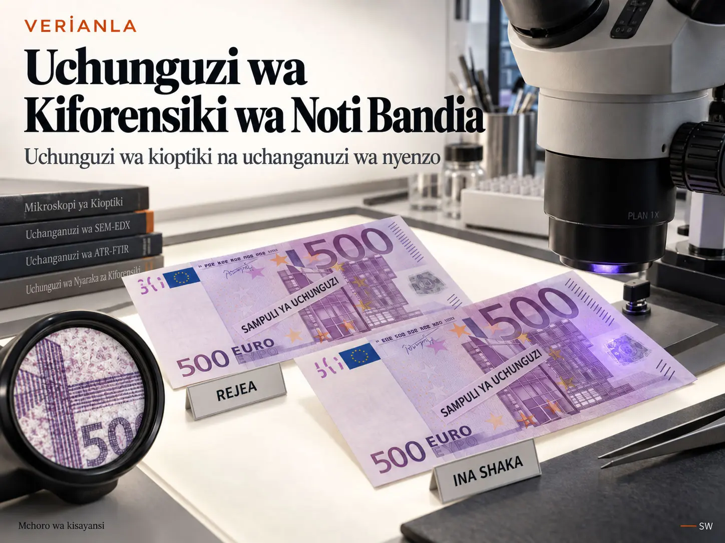 Uchunguzi wa Kiforensiki wa Noti Bandia: Kanuni za Uainishaji na Taratibu za Uchanganuzi