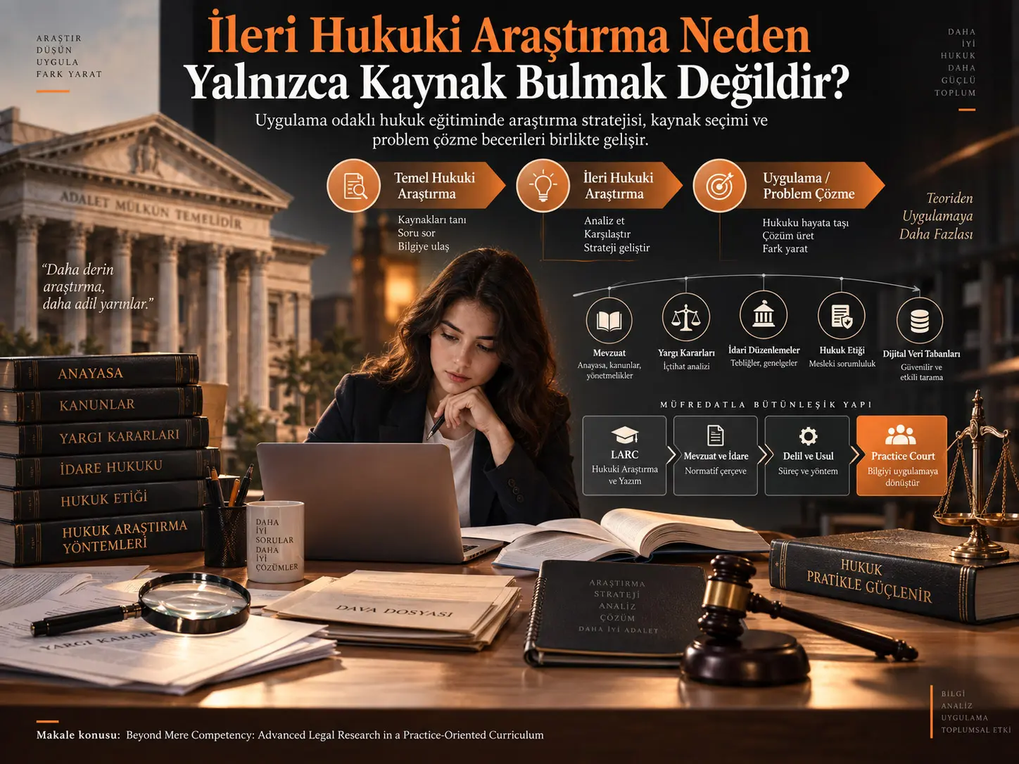 Yalnızca Yeterlilik Yetmez: Uygulama Odaklı Hukuk Eğitiminde İleri Düzey Hukuki Araştırma
