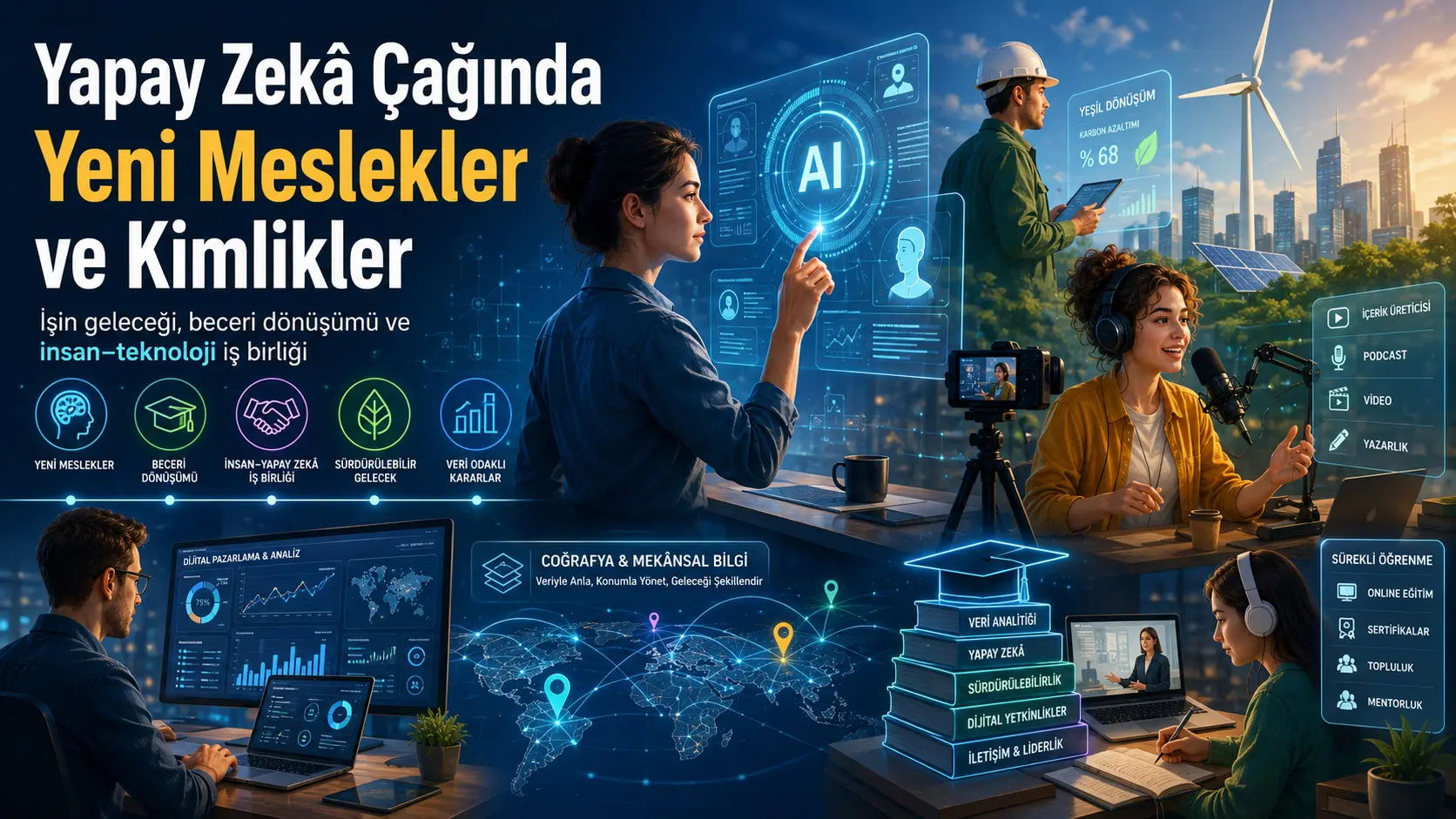 Sun’iy intellekt davrida mehnat kelajagi: yangi kasblar, o‘zgarayotgan identitetlar va aqlli ta’limning roli