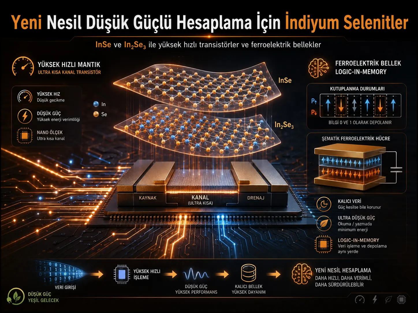Yeni Nesil Düşük Güçlü Hesaplama Aygıtları İçin İndiyum Selenitler