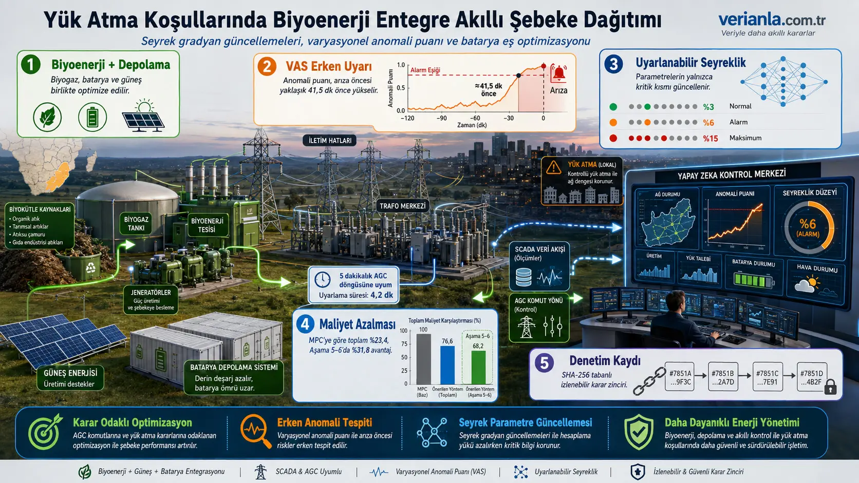Yuklamani majburiy o‘chirish sharoitida bioenergiya integratsiyalashgan elektr tizimlari uchun moslashuvchan sun’iy intellekt dispetcherligi