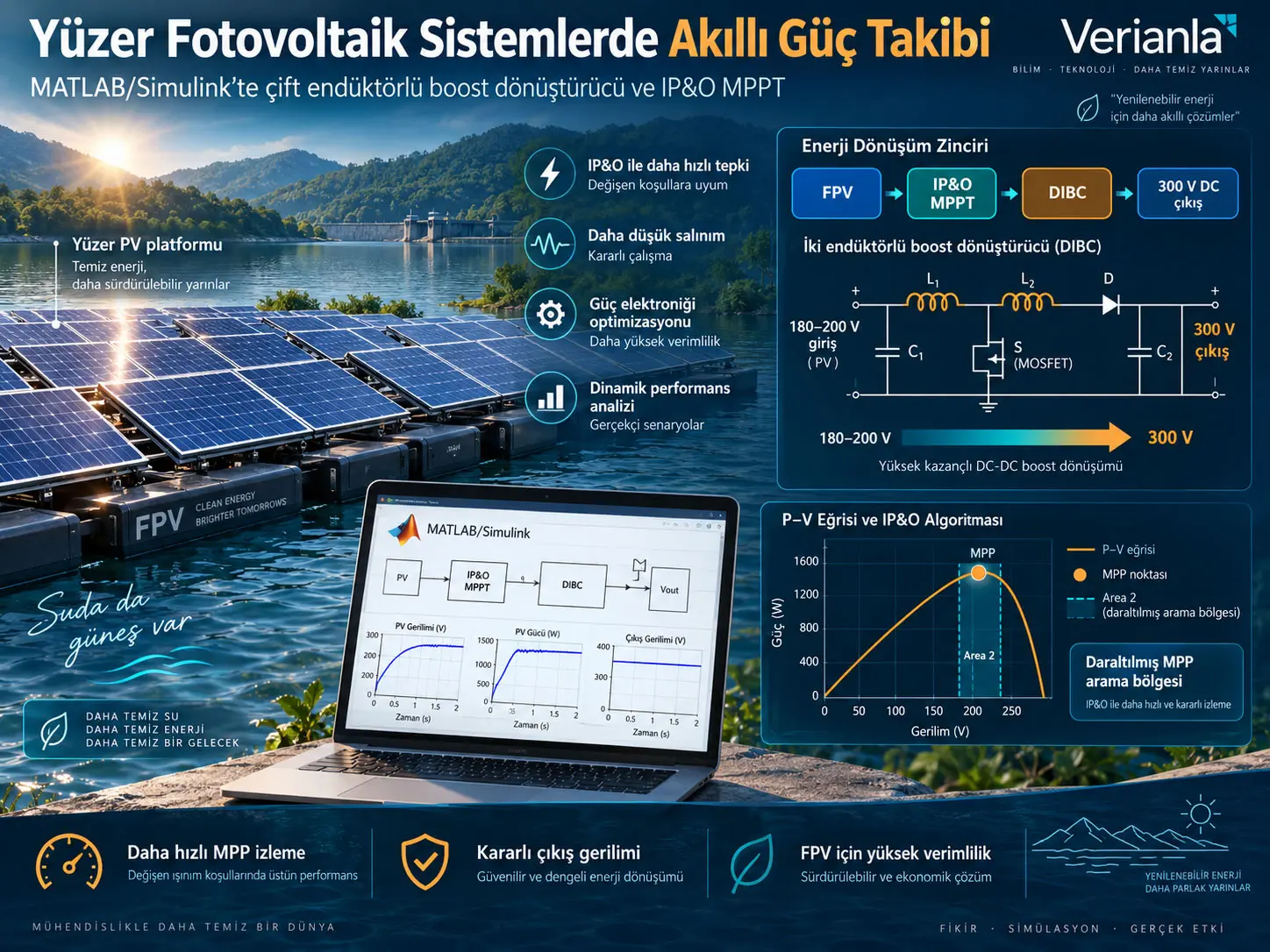 Yüzer Fotovoltaik Sistemler İçin MATLAB/Simulink'te Meta-Sezgisel Güdümlü Çift Endüktörlü Yükseltici Dönüştürücü